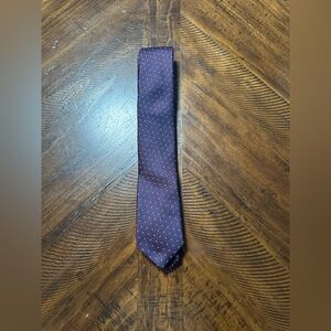 JF J.Ferrar Dark Purple Geometric Men's Tie
